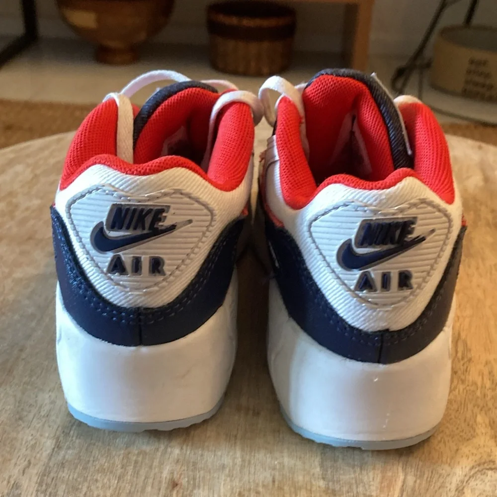 Nike Kids White Red Navy Air Max Sneakers